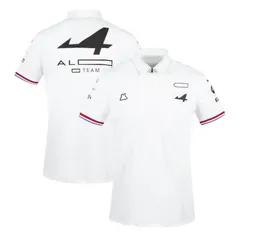 2021 F1 F1フォーミュラワンジョイントカーシリーズレーシングスーツ夏の短袖Tシャツラペルポロシャツクイックドライドライ通気性LA3229 SVWC