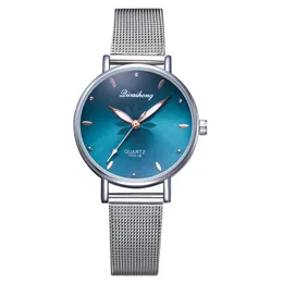 Relógio feminino luxo prata popular rosa dial flores metal senhoras pulseira relógio de quartzo senhora relógio de pulso novo
