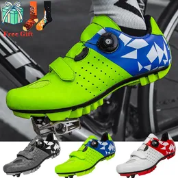 Sapatos de ciclismo de bicicleta de montanha unissex auto-bloqueio de auto-bloqueio MTB Men Men Biciclo Bicicleta Bolicha de Racias de Rodo