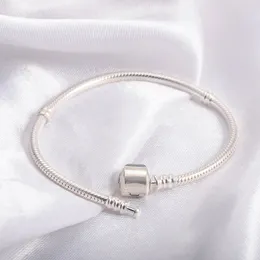 925 Slar Solar Silver Charm Bracelet S925 로고 맞추기 DIY 비즈 매력 여성 수제 선물 팔찌