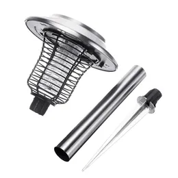 Solar Electric Shock Mosquito LED Light Fly Bug Insect Zapper Killer Trap Lamp Intelligent Light-control Outdoor