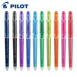 10 pçs / lote piloto LF-22P4 Erasable Gel Pen 0.4mm Supplie Ultra-fino Supplie Material Escola de Escritório 210330