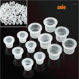 Wholesale 200 Pçs / lote tatuagem tinta tinta copos de plástico suprimentos médios / pequenos 16mm / 12mm 100 pcs tamanho pequeno + médio grátis shipp1