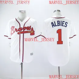 Billiga Custom Ozzie Albies Baseball Jerseys Stitched Anpassa något namnnummer Mäns Jersey Kvinnor Ungdom XS-5XL