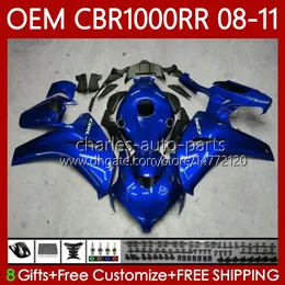 Injektionsform för Honda Body CBR1000 CBR 1000 RR CC 08-11 Bodywork 60No.66 CBR 1000RR 1000CC CBR1000RR 08 09 10 11 CBR-1000 2008 2009 2010 OEM FAIRING Glansig blå