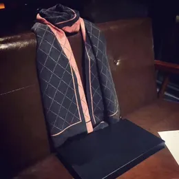 2021 패션 양 고품질 벨벳 스카프 남자와 여자의 가을 겨울 격자 무늬 스카프