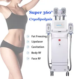 Professionell 9 i 1 Cryolipolys Fettreduceringsmaskin Remove Belly Celluliter Skönhet Spa Använd Fettsugning Slimming Machines DHL Gratis Ship