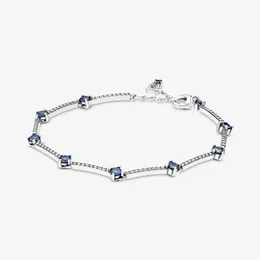 デザイナージュエリー925シルバーブレスレットチャームビーズフィットPandora Sparkling Pave Barsファッション女性スライドブレスレットビーズヨーロッパスタイルのチャームビーズムラーノ