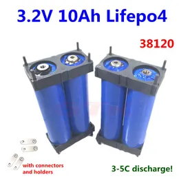 GTK 38120 LifePO4 3.2V 10AHエネルギー貯蔵バッテリー30A DIY 12V 24V 36V 10AHバッテリーパック +ホルダーコネクタ