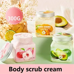 300g Fruity Mango Peach Avocado Bath Salt Back Foot Hand Body Scrub Fragrance Salts Exfoliating Remove the Keratinization