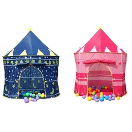 Kinder spielen Zelte Baby Haus Partyzelt Kinder im Freien Zelt Prince und Princess Palace Castle Game House