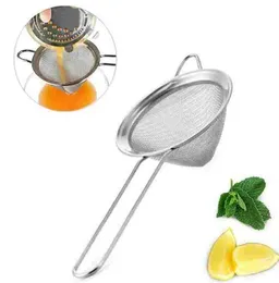 Rostfritt stål Tea Tools Conical Cocktail Sikt Perfekt för att ta bort bitar från juice Julep Strainer Bar