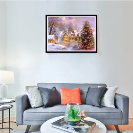 YSCOLOR Diamond Painting Albero Di Natale 30x40cm – Kit Completo Con Tela HD, Diamanti Rotondi E Strumenti, Fai Da Te Mosaico