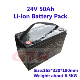 Rechargeable 24V 50Ah Lithium Ion Battery Pack 1200 Cycles 7S Li-ion Pouch Cell For RV Yacht E-car Sweeper Camping Emergency