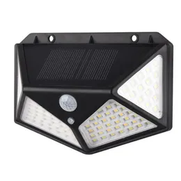 180 100 LED Światła Słoneczne Outdoor Słoneczne Lampy Zasilane Światło słoneczne Wodoodporne Pir Motion Sensor Lights do dekoracji ogrodowej