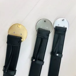 2021 Klassiska män designers bälten kvinnor midjeband läder högkvalitativ guld silver roundel spänne för mens designer bältesbredd 3,8cm