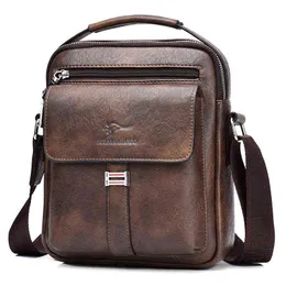 Kangaroo Luxury Brand Men's Shoulder Bag Vintage Messenger Leather Handbag Split Crossbody s for 2020 New