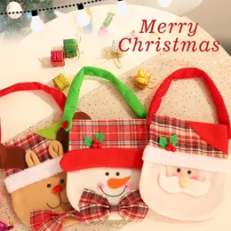 Christmas Boutique Gift Bags Decoration Xmas Candy Storage Bag New Year Party EK Santa Snowman Sacks