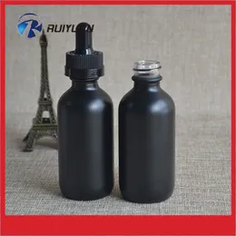 Ejuice、エリコード香水60mlのための卸売60mlの黒いガラスの滴ボトル
