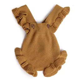 Vår och höst tjej härlig tröja jumpsuit ryggsäck shorts baby klättring kostym toddler 210702