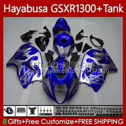 Hayabusa GSXR用OEMボディ+タンクGSXR 1300CC GSXR-1300 1300 CC 1996 2007 74NO.128 GSX-R1300 GSXR1300 96 97 98 99 00 01 GSX R1300 02 03 04 05 06 06 06 07 05 06 06 07 06 06 07フェアリングキットブルーシルバーリー