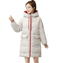 Jaqueta de inverno feminino 2022 nova roupa quente de parkas de alta qualidade, fêmea de algodão espetada 3xl