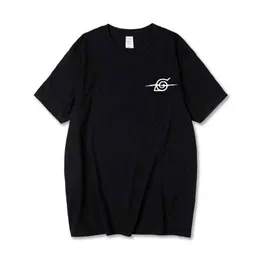 Tshirt 남자 일본어 애니메이션 itachi 인쇄 트렌드 남성 캐주얼 짧은 소매 티셔츠 2021new 느슨한 스타일 패션 여름 코튼 티셔츠 Y220208