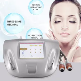 RF Equipment Portable V Max Hifu Face Lifting Anti-Wrinkle Machine med 2 handtag VMAX Beauty Machines for Beauty Salon