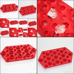 Tårtverktyg Bakeware Kitchen, Dining Bar Home Garden3D Diamonds Gem Cool Ice Cube Chocolate Soap Tray Mold Sile Fodant Mods1 Drop Delivery