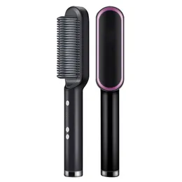 Professional Hair Straightener Temperature Adjustment Ionic Brush Straighteners Hot Comb Curling Iron Hair Curler For Women Hair