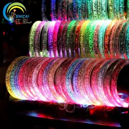 Pz / Braccialetto di cristallo LED colorato Bambini Giocattoli flash luminosi Masquerade Puntelli per feste Decorazioni Concerti Decorazione
