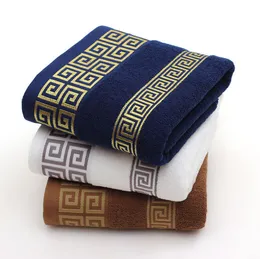 Najnowszy ręcznik 75x34 cm, gruby w stylu kratowy, czyste bawełniane ręczniki na twarz Prezent, wygodny i chłonny, wspieraj spersonalizowane logo