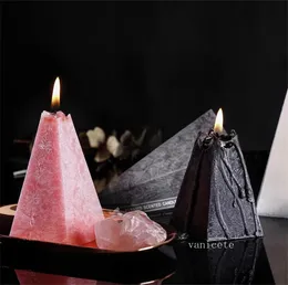 Nordic Geometric Cone Scented Candles Jasmine Rose Aromatherapy Essential Oil Candle Long Lasting Home Bedroom CandlesZC703