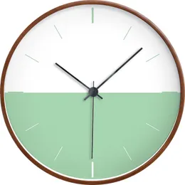 Zegary ścienne Nowoczesne Design Silent Clock Digital Nordic Minimalist Mute Salon Kitchen Horloge Murale Home Decor