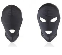 Akkajj Mjuka bekväma elastiska tyghuvud Sexiga leksaker Fetisch Open Eye och Blindfold Masks 2 Pack