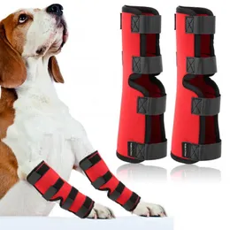 Odzież psa 1 Para tylnych nóg Brace Uraz Pet Bandaż Hock Solid Wrap Protector Products