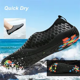 Unisex Plaj Su Ayakkabı Hızlı Kuruyan Yüzme Aqua Seaside Terlik Sörf Yukarı Işık Spor Sneakers Y0717