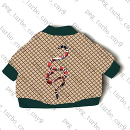 Snake Print Dogs Jacket kläder Klassiska randiga husdjurskåp hundkläder trendig bulldogg neddy husdjur jackor