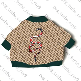 Snake Print Dogs Jacket Kläder Klassisk Striped Pet Coat Dog Apparel Trendig Bulldog Teddy Pets Jackor