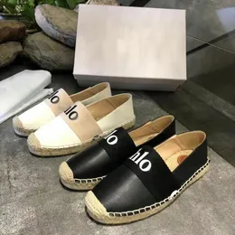 En yeni kadın platform sandaletler slaytlar tasarımcı mektup terlik odunsu katır tuval deri espadrille moda plaj düz topuklu balıkçı loafer slip-on rahat ayakkabılar