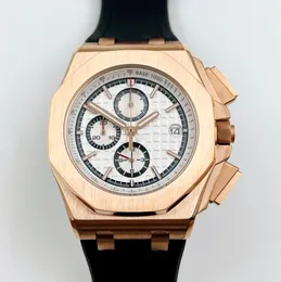 Audemar Piquet Watch Watch zegarki męskie Ruch kwarcu gumowego paska dla mężczyzny 43,9 mm super świetliste zegarek