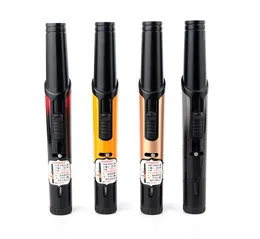誠実なペンの形のジェットメタルの防風ブッタンライターのないガス膨脹可能な炎のガジェット4色のタバコライターツール