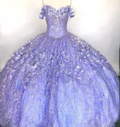 2022 Elegancki Robe De Bal Quinceanera Dresses Applicted Off the Ramię Sweet 16 Dress Pageant Suknie Vestidos 15