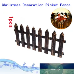 1Pc DIY Christmas Party Hotel Mall Small Fence Barrier Craft Miniature Fairy Garden Terrarium Doll Branch Palings Showcase Deco