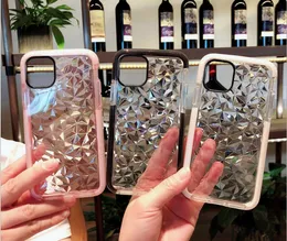 Transparent Diamond Wzór iPhone Case Case Shockproof Protector do telefonu 12 Mini Pro 11 x XR XS Max 7 7P 8 8Plus