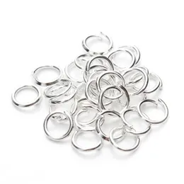 1000Pcs Jewelery Connectors Silver Plated 5mm Jump Rings Findings DIY Jewelry