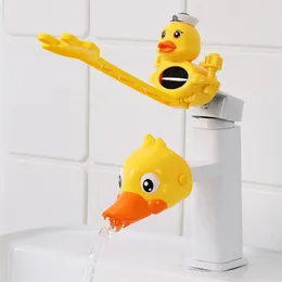 Faucet Extender For Bathroom Kids Toddler Bath Toys Cartoon Handle Baby Washing Hands Tool Sink Accessories Water Spraying 210712