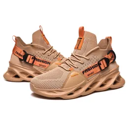 Partihandel 2021 Högkvalitativ Sport Running Skor Män Kvinnor Trippel Grön Alla Orange Bekväma Andningsbara Utomhus Sneakers Stor Storlek 39-46 Y-9016