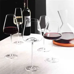 Artwork 500-600ml Poziom kolekcji Handmade Red Wine Glass Ultra-Thin Crystal Burgundii Bordeaux Zeszole Sztuka Big Belly Degustacja 210827