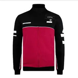 Formula One Racing Suit Long-sleeved Jacket Autumn And Winter Outfit Team Warm Sweater Thin Fleece Custom Motorcycle Apparel
